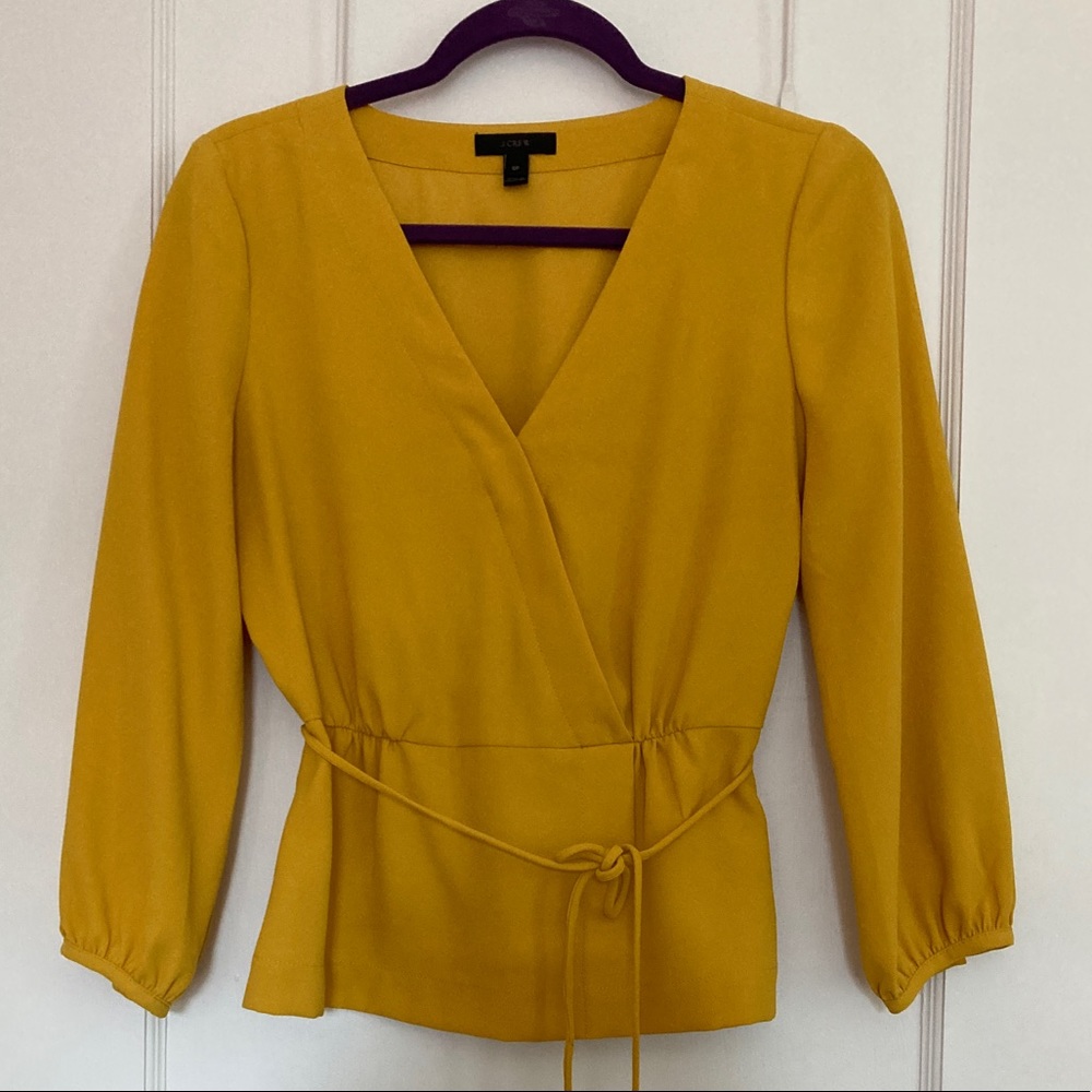 J.Crew Peplum Blouse 6P